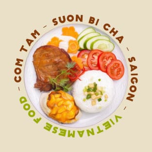 Comtam Sticker Vietnamese Food SaiGon T-Shirt