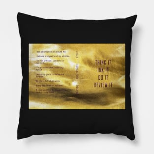 Goals Dreams Aspirations Journal Pillow