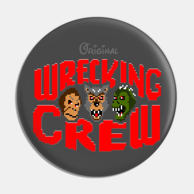 Original Wrecking Crew Pin by stevethomasart