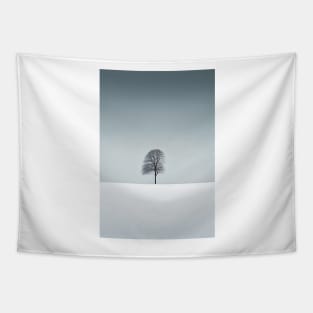 Nordic Minimalist Winter Landscape Art Printable Tapestry