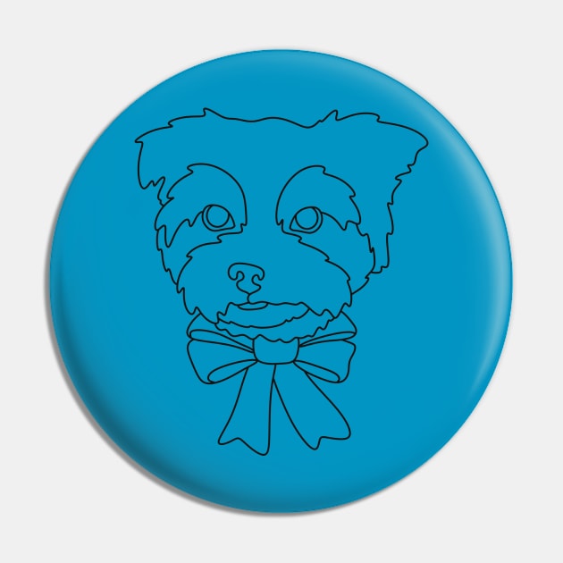 Pet portrait Pin by Xatutik-Art