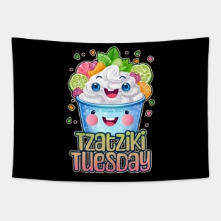 Tzatziki Tuesday Foodie Design Tapestry