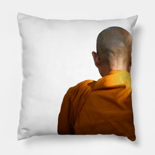 Buddhist Monk Meditates Pillow