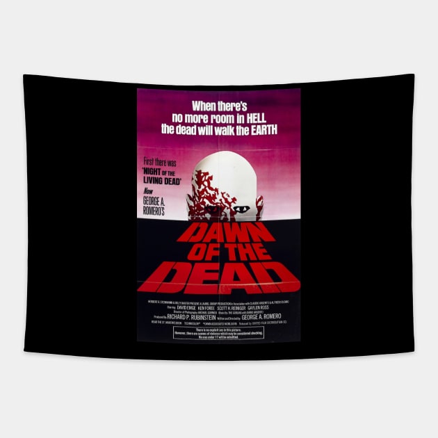 Dawn of the Dead 1978 Original Movie Poster Tapestry by petersarkozi82@gmail.com