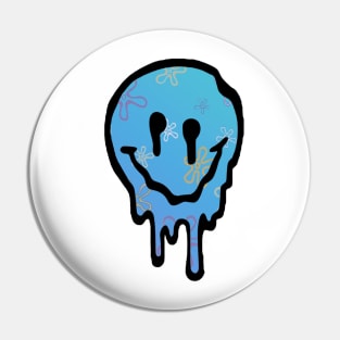 Bikini Bottom Drippy Smiley Face Pin