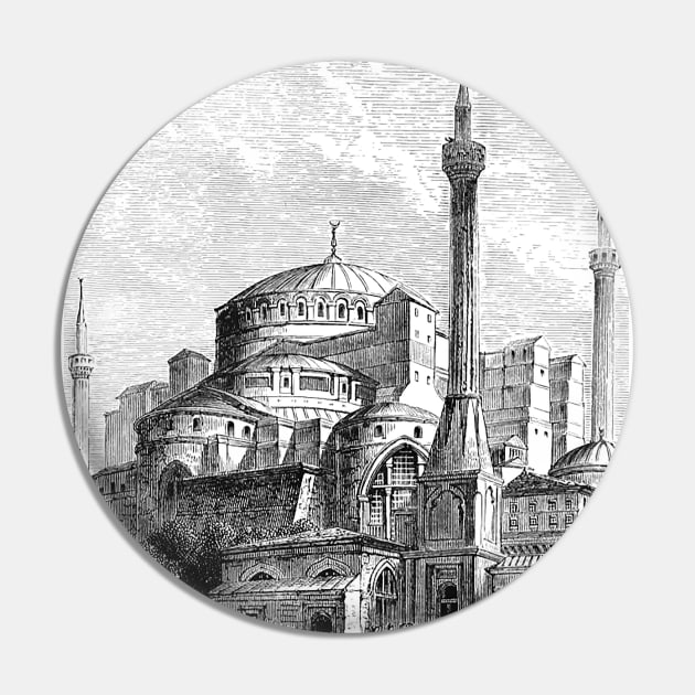 Church Basilica of Hagia Sophia Mosque Constantinople in Turkey Pin by Marccelus