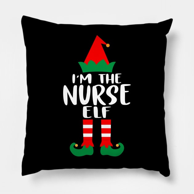 I'm The Nurse Elf Family Matching Group Christmas Costume Outfit Pajama Funny Gift Pillow by norhan2000