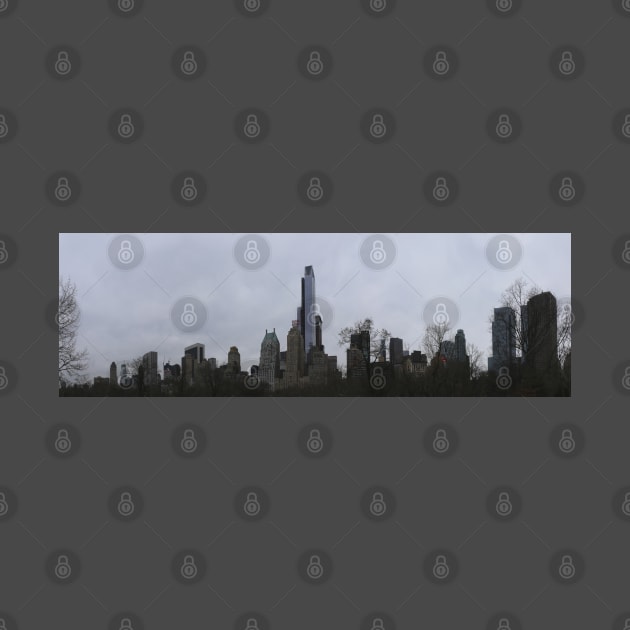 NYC One World Tower with grey Manhattan Panorama by Christine aka stine1
