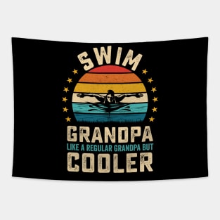 Swim Grandpa - Like a Regular Grandpa but Cooler Tapestry