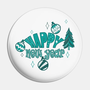 Happy New Year Pin