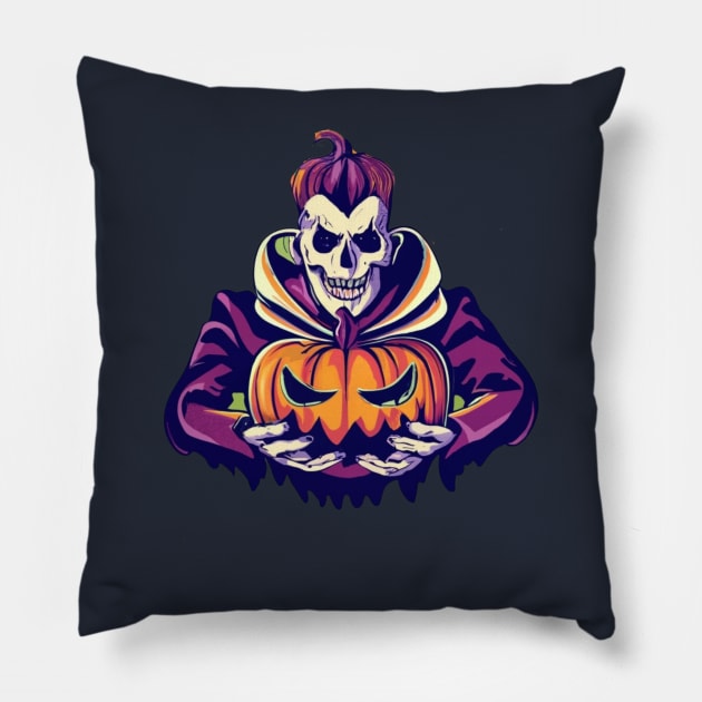 Pumpkin King Pillow by BukovskyART