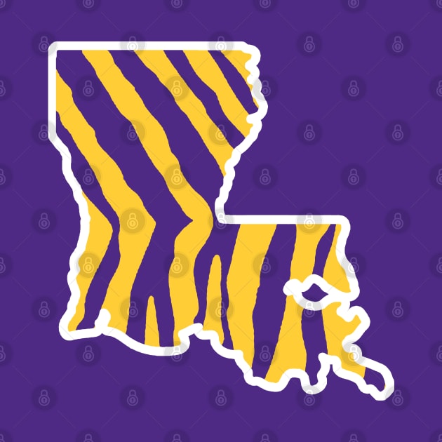 Louisiana Stripes - Purple by KFig21