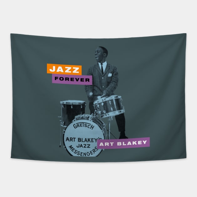 Art Blakey - Jazz Forever Tapestry by PLAYDIGITAL2020