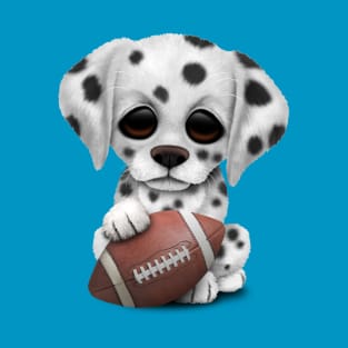 Dalmatian Puppy Dog Playing With Football T-Shirt