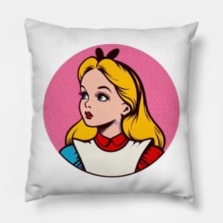 alice in pink Pillow