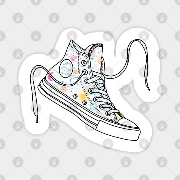 Aquarius high tops - Pastel colours Magnet by MickeyEdwards