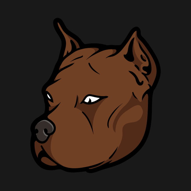 Brown pitbul by Starkey Store