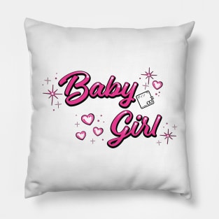 Baby Girl Airbrush Graffiti Design Pillow