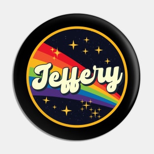 Jeffery // Rainbow In Space Vintage Style Pin