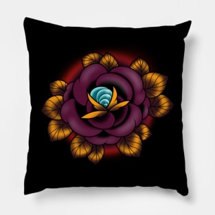 Rose tattoo Pillow