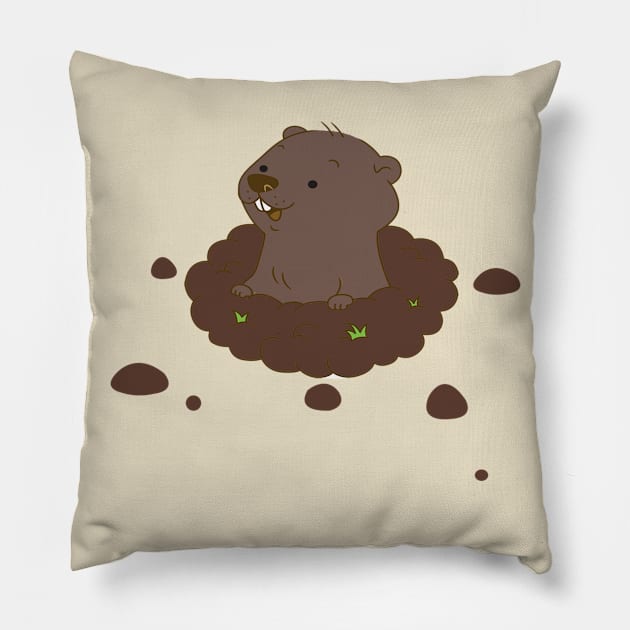 Groundhog Day Pillow by BlackRose Store