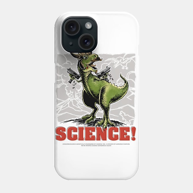 Because Science - AWESOMEOSAURUS! Phone Case by vincentcarrozza