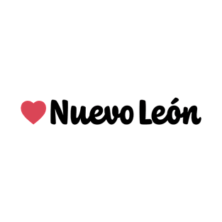 Nuevo León Mexico Heart Script T-Shirt