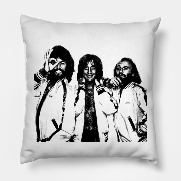 Bee Gees Pillow by tykler