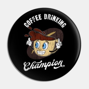 Coffee Drinkers Champion Cup Caffeine Pin