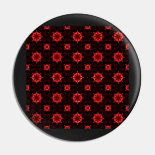 Ominous Red Kaleidoscope pattern (Seamless) 24 Pin