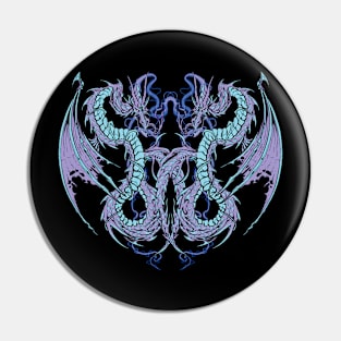 TWIN DRAGONS ICE Pin