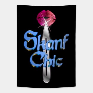 Skanf Chic - No Spin Throwing Knife Kiss - Blue Tapestry