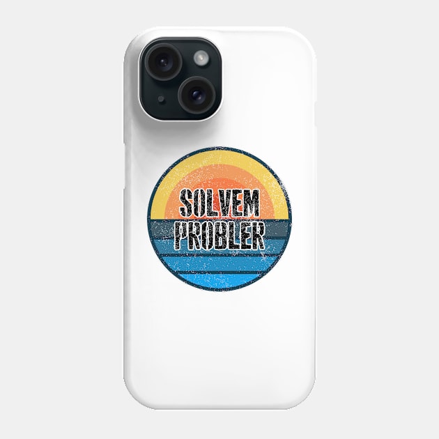 Solvem Problem Retro Vintage Distressed Men Phone Case by TeeTypo