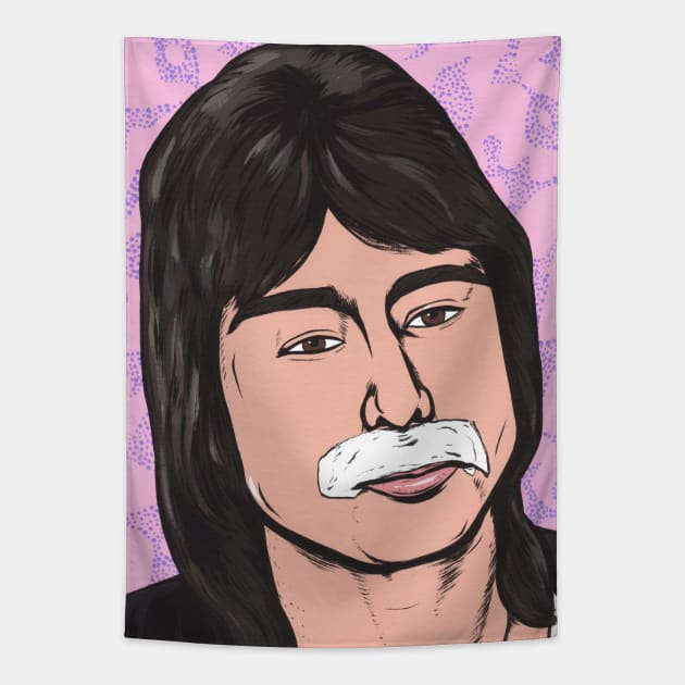 Faithfully Steve Perry Mustache Tapestry by turddemon