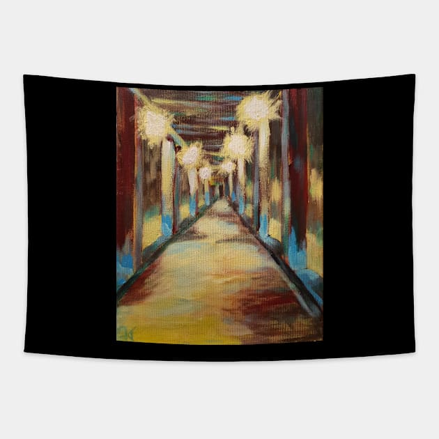 Lessingtunnel Tapestry by Great Auk Art