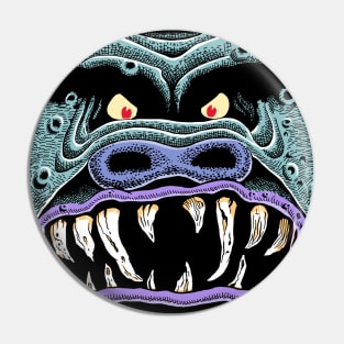 Monster Face Pin