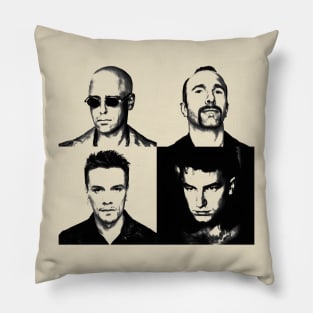 U2 // Vintage Style Design Pillow