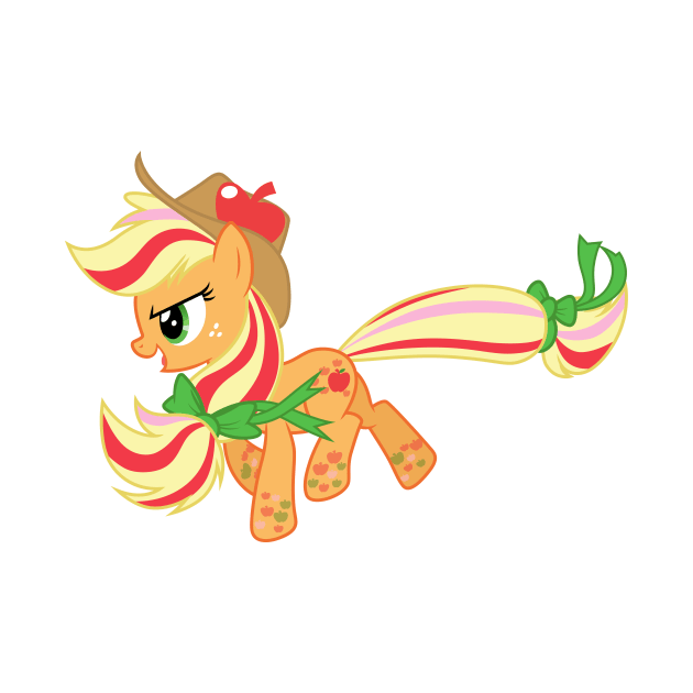 Rainbow Power Applejack by CloudyGlow