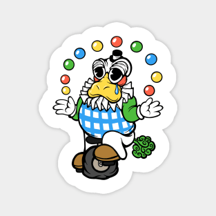 Farting Duck Clown Magnet