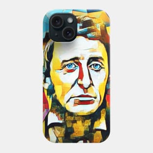 Henry David Thoreau Abstract Portrait | Henry David Thoreau Abstract 15 Phone Case