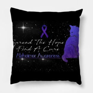 Alzheimer Awareness Spread The Hope Find A Cure Gift Pillow