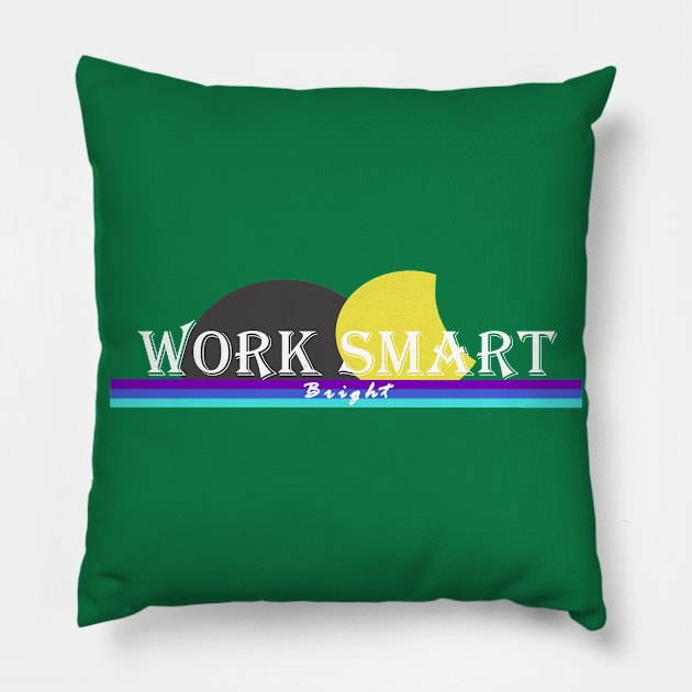 work smart Pillow by wael store