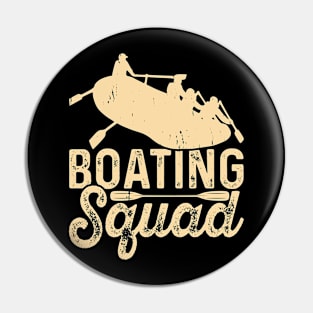 Boating Squad Rafting T shirt For Women T-Shirt Pin