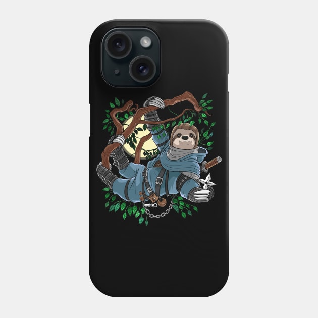 Sloth Ninja Phone Case by underheaven