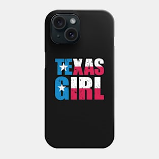 Texas Girl USA Vintage Distressed Flag Phone Case