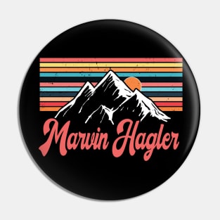 Graphic Proud Name Marvin Personalized Birthday 70s 80s 90s Styles Pin