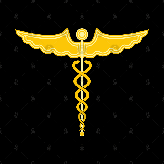 Caduceus Staff of Hermes by Wareham Spirals