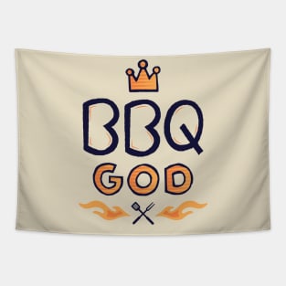 BBQ God Tapestry