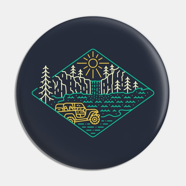 Off Road Adventure in Nature Pin by VEKTORKITA