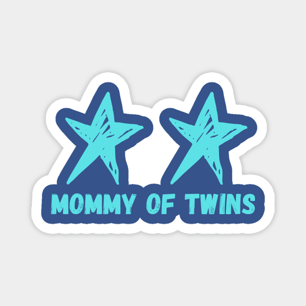 Mommy, mother t-short, twins, stars Magnet by Olivka Maestro